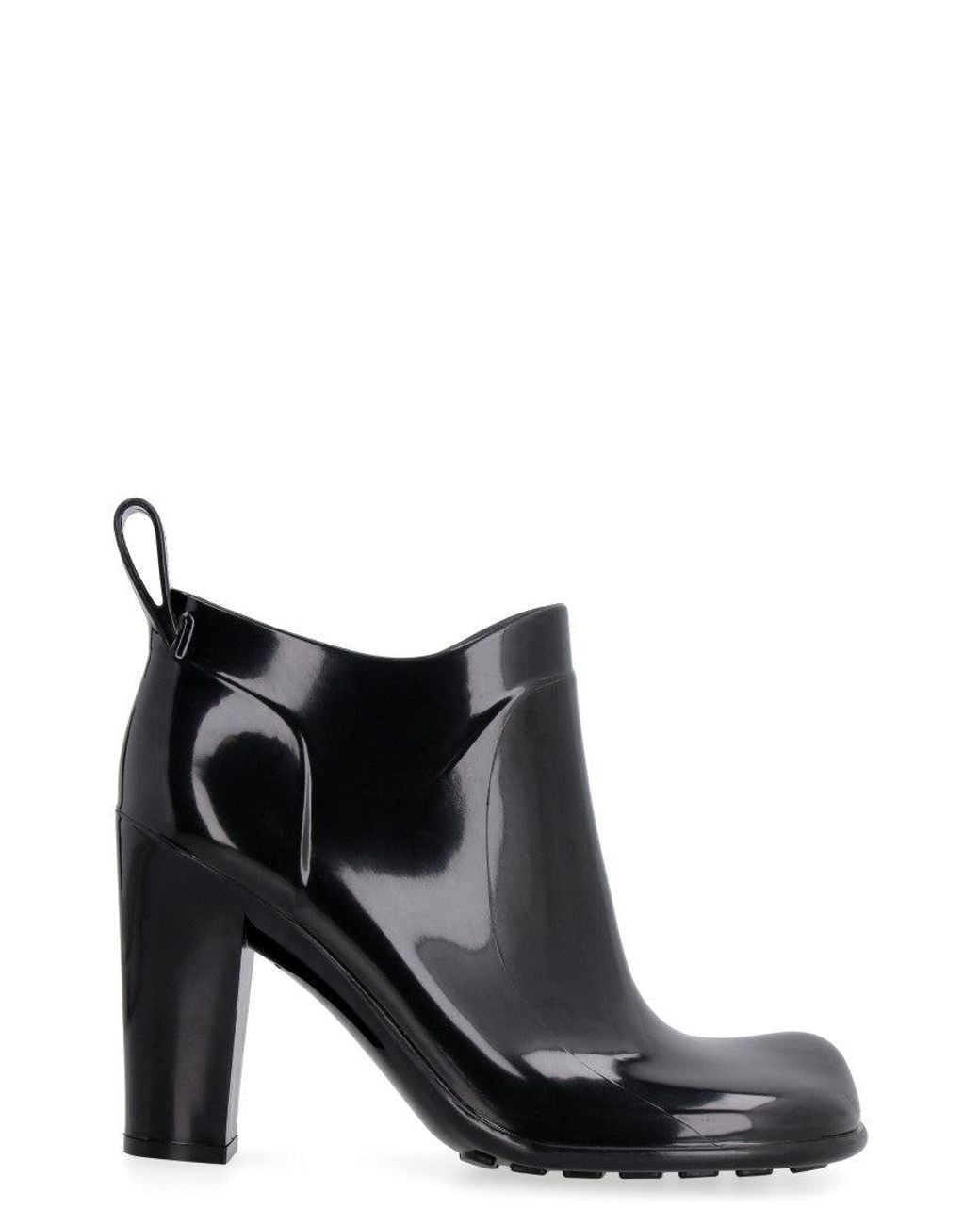 Bottega Veneta Black Solid Square Toe Boots