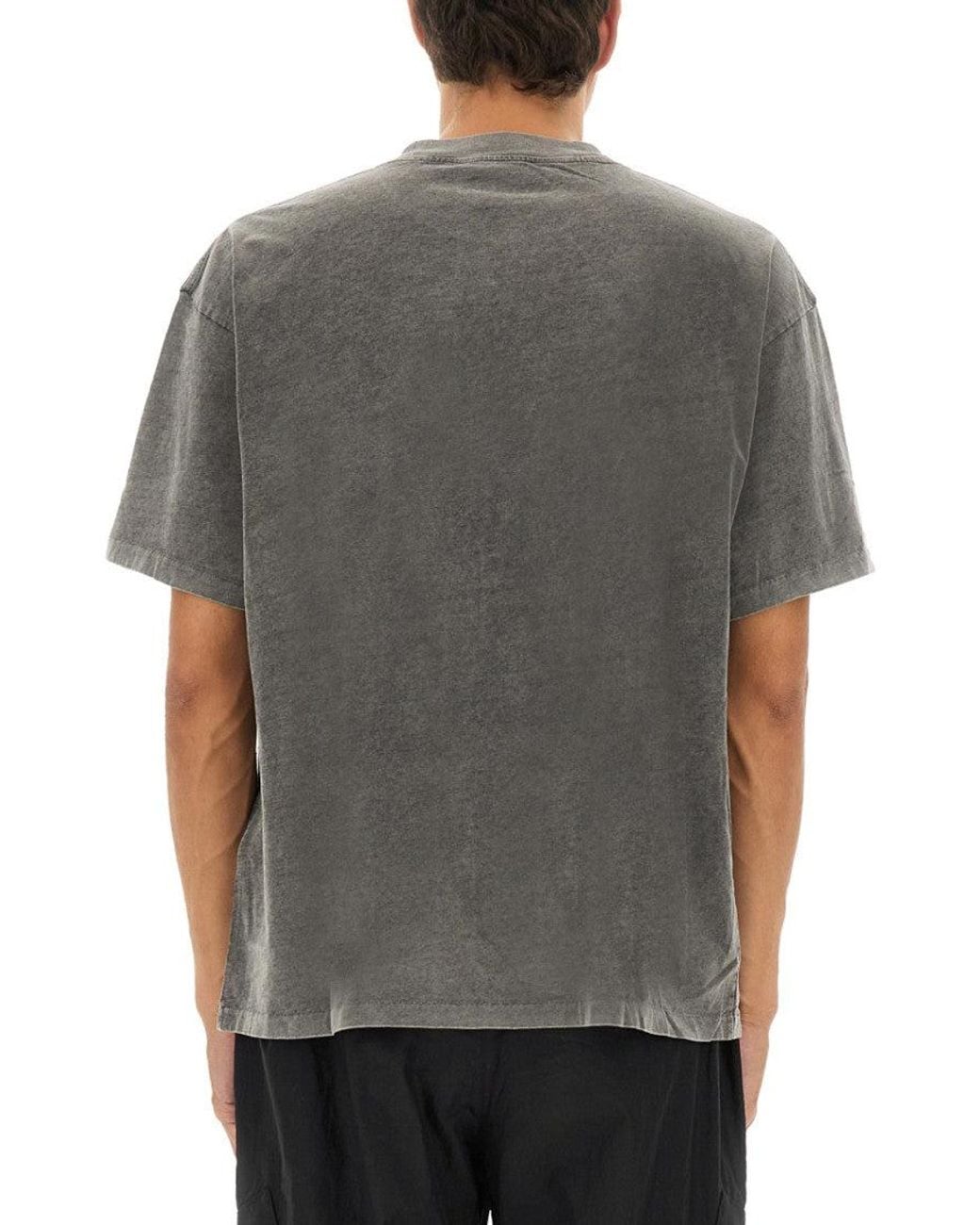 Represent Gray Crew Neck T-Shirt for men