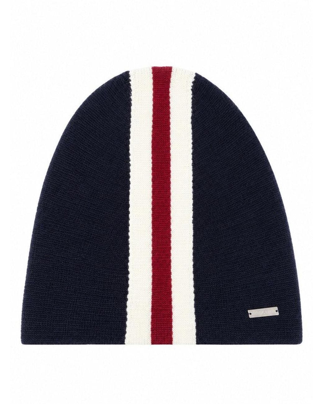 DSquared² Blue Striped Beanie Cap for men