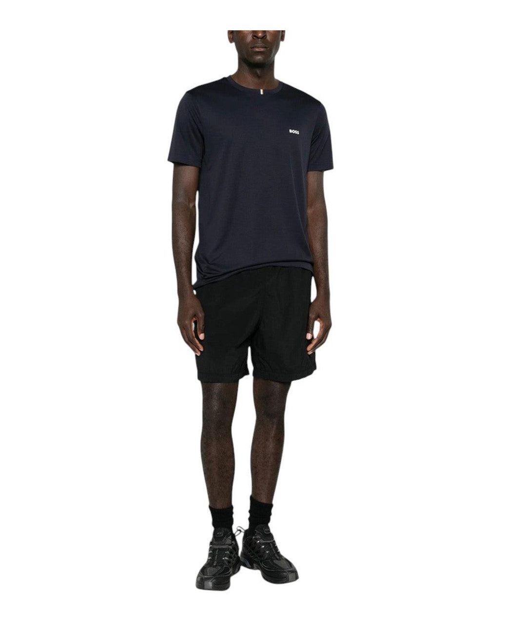Boss Blue Dark Logo T-Shirt for men