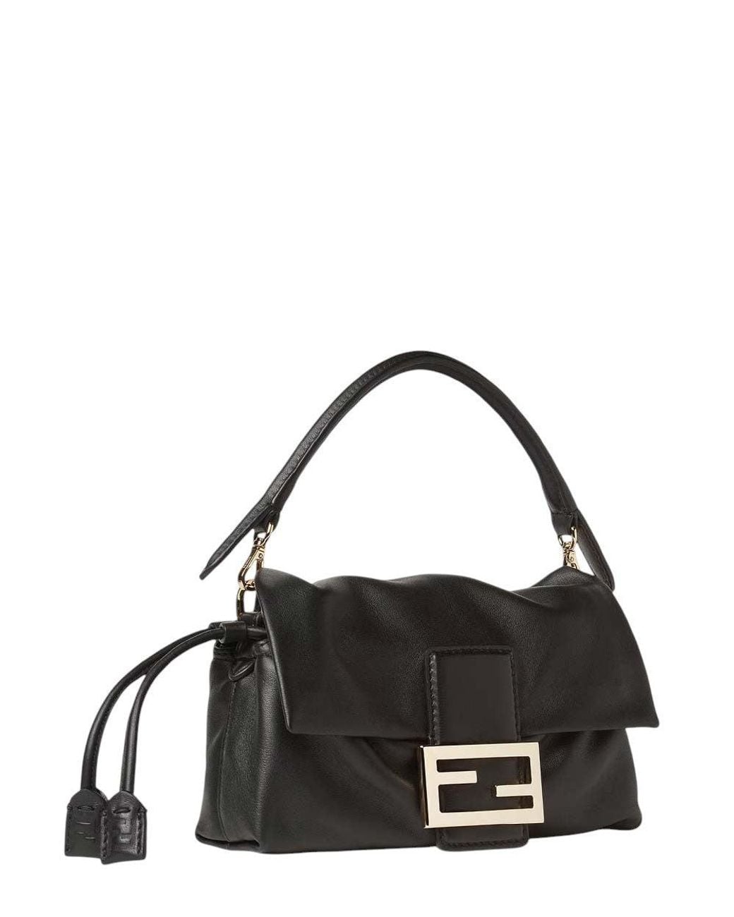 Fendi Black Baguette Small Shoulder Bag