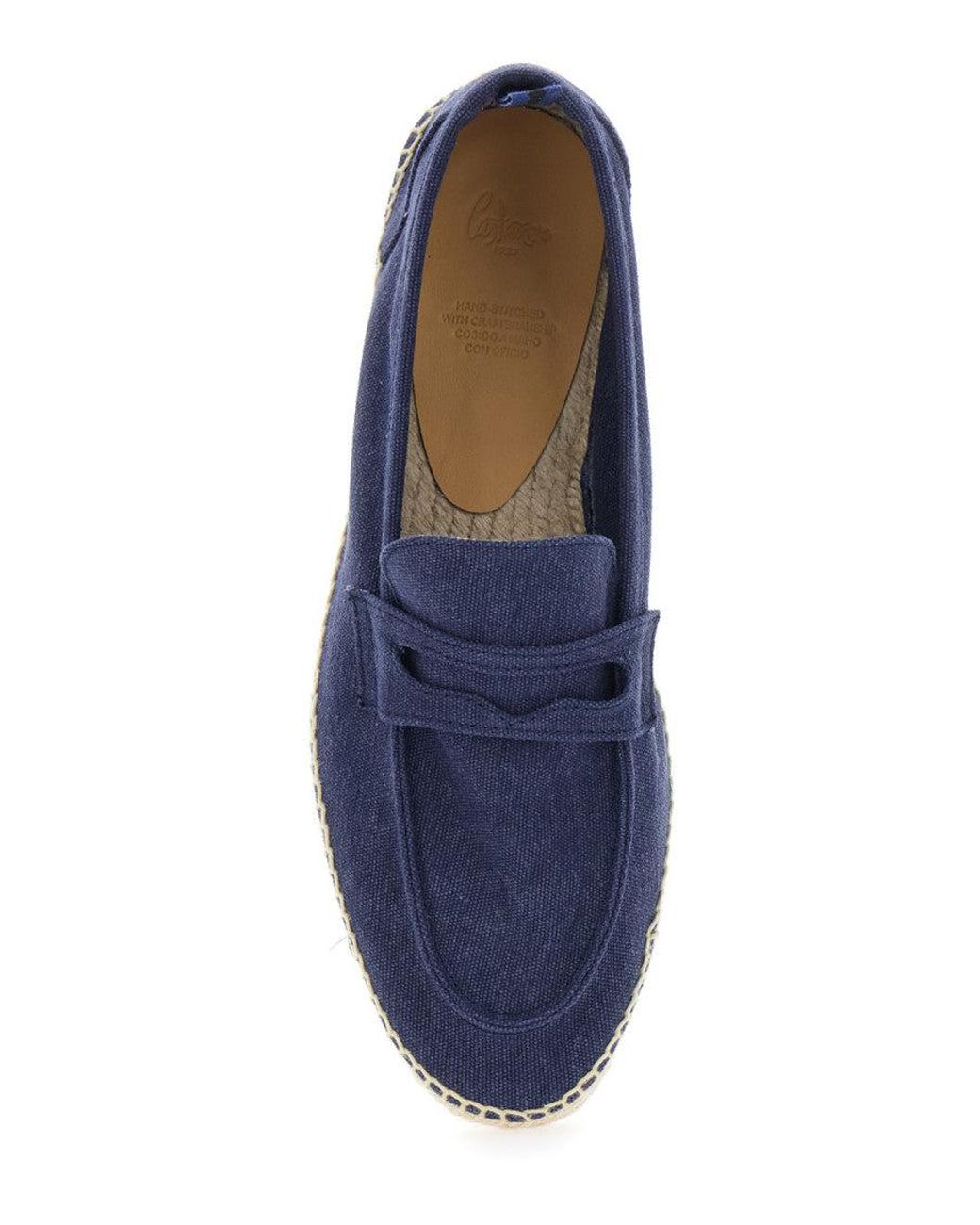 Castaner Blue Textured Suede Espadrilles for men