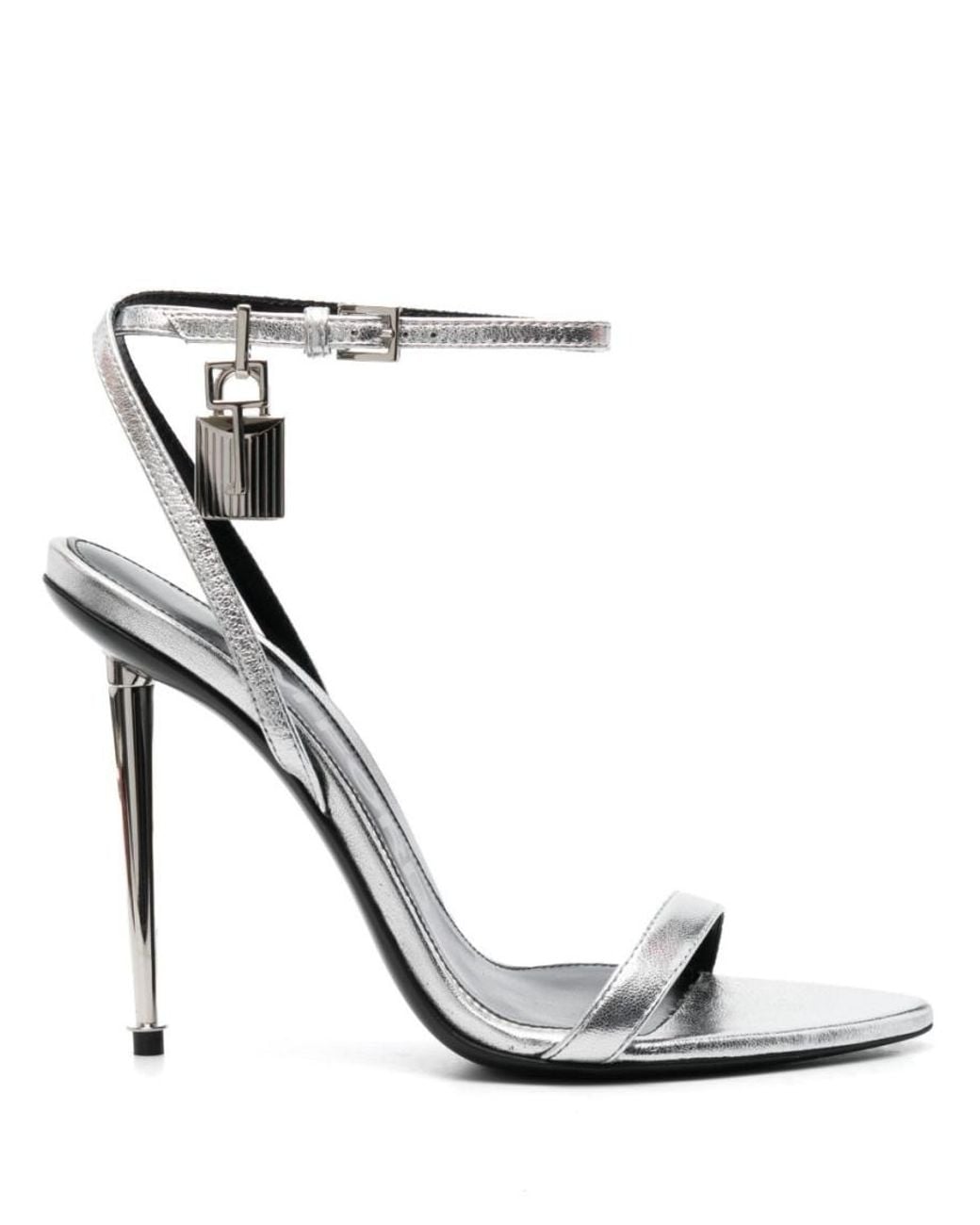 Tom Ford White Sandals With Padlock