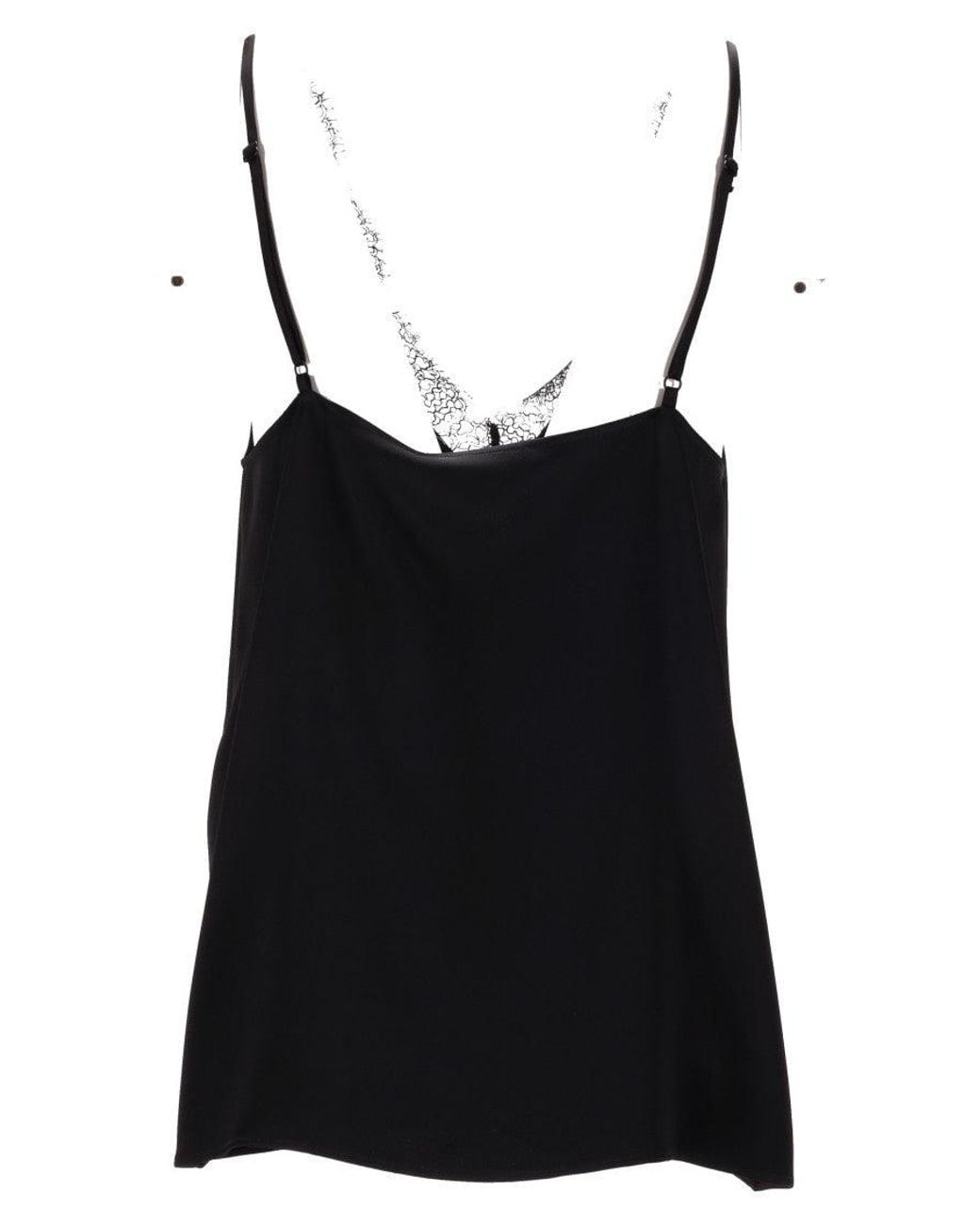 Stella McCartney Black Envers Satin Slip Top