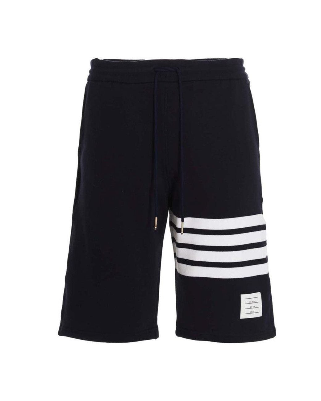 Thom Browne Blue Stripes Shorts for men