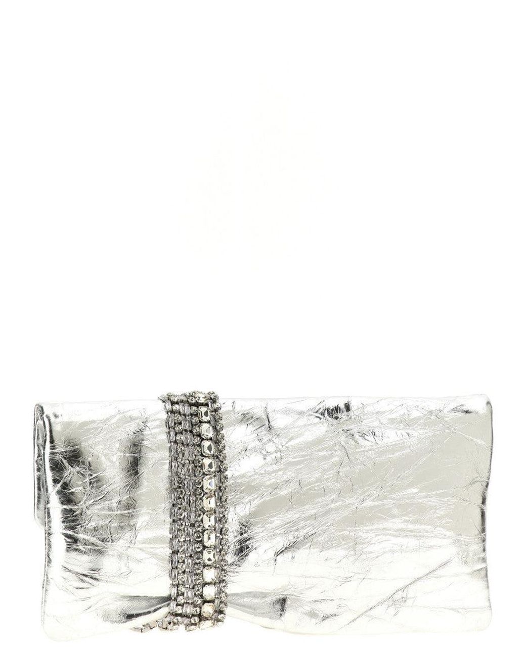 Jimmy Choo Gray Zandra Clutch