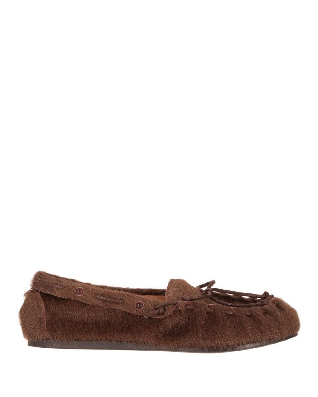 P.A.R.O.S.H. Brown Round-Toe Loafers