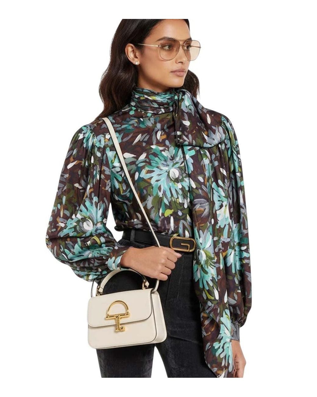 Gucci Metallic Siena Small Satchel