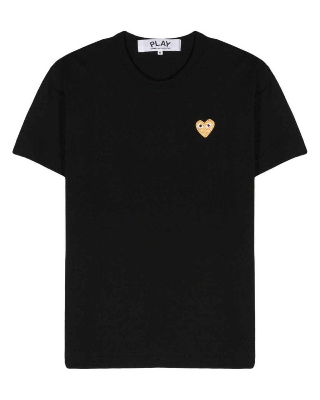 Comme des Garçons Black Crewneck Logo T-Shirt for men
