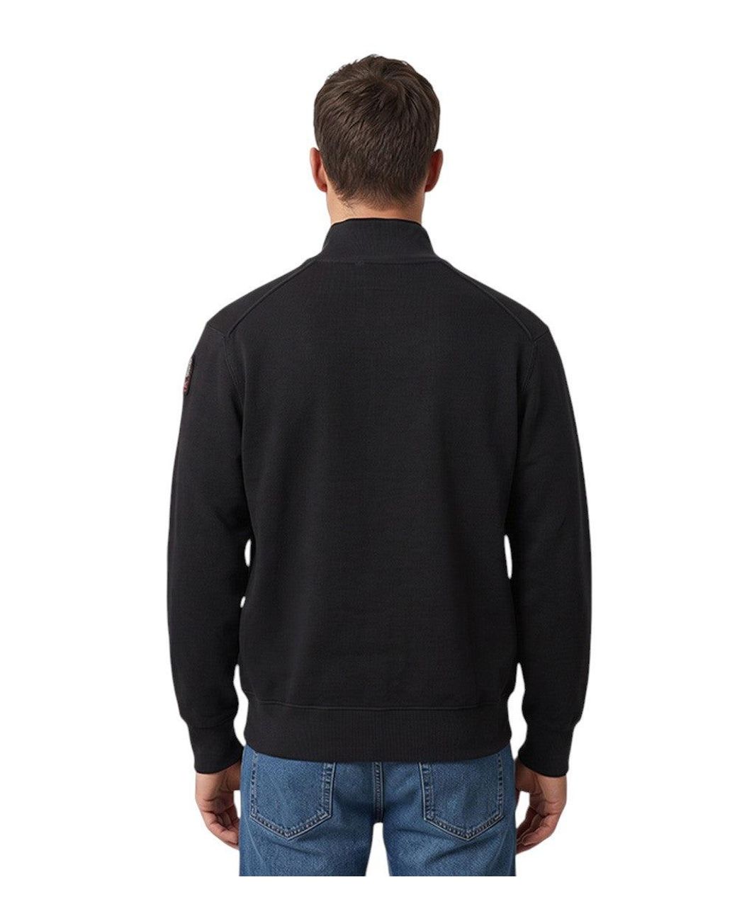 Parajumpers Black Half Zip Sweater for men