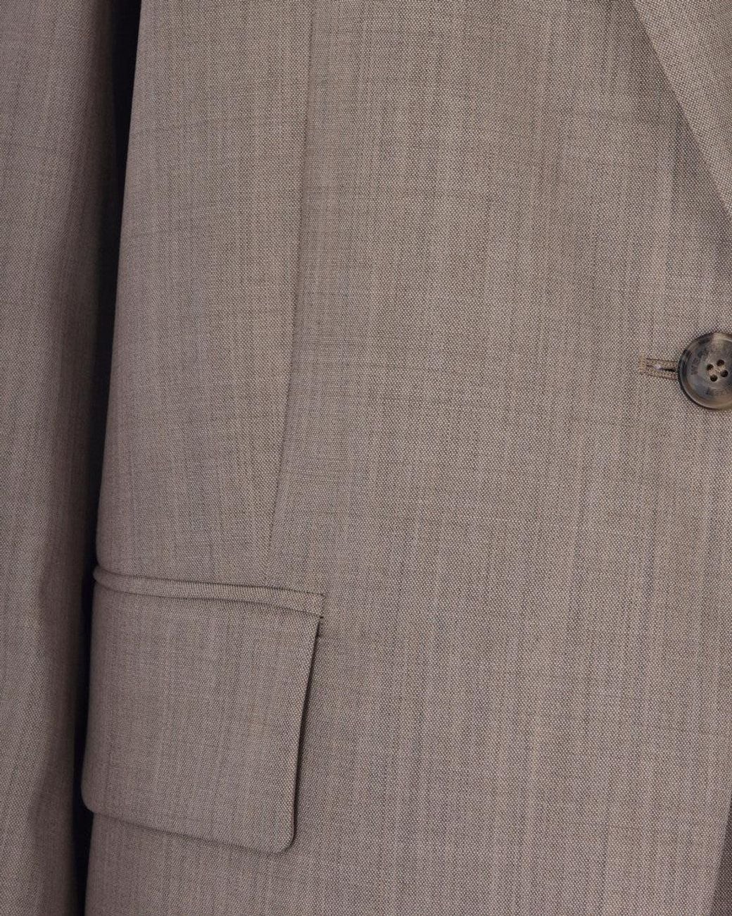 Weekend by Maxmara Brown Solid Notched Lapel Blazer
