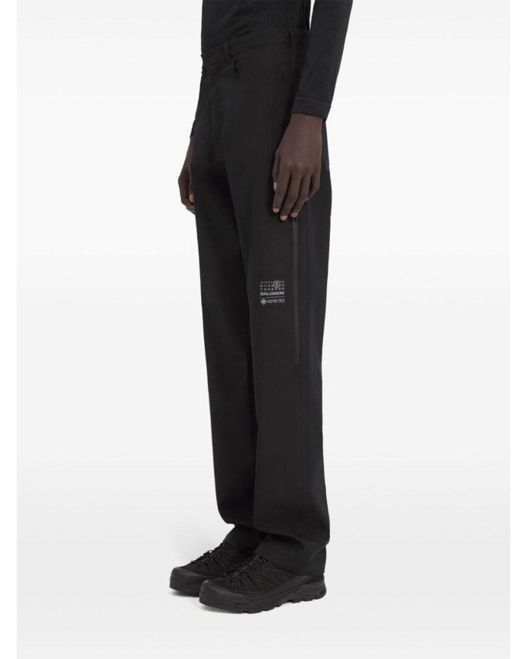 MM6 by Maison Margiela Black Logo Print Pant for men
