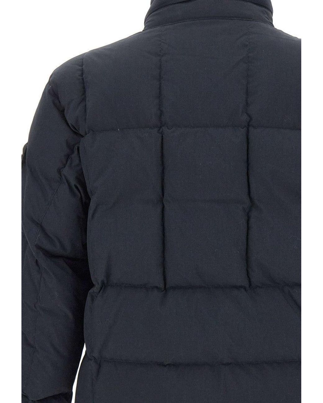 Stone Island Blue Quilted Down Jacket for men
