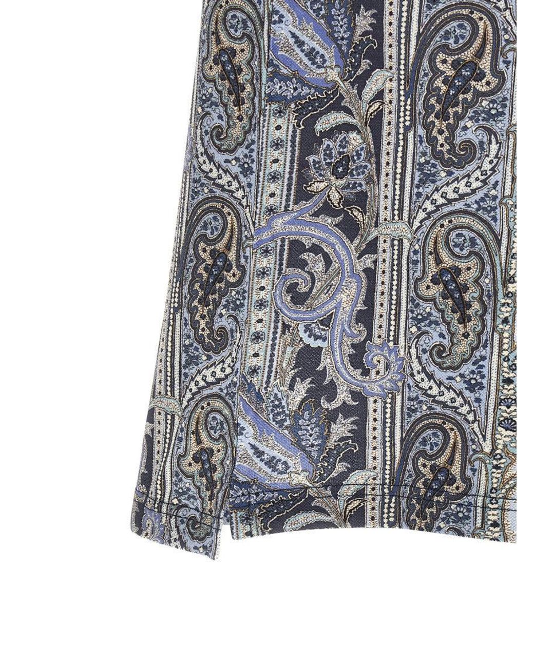 Etro Black 'Arnica Paisley' Polo Shirt for men