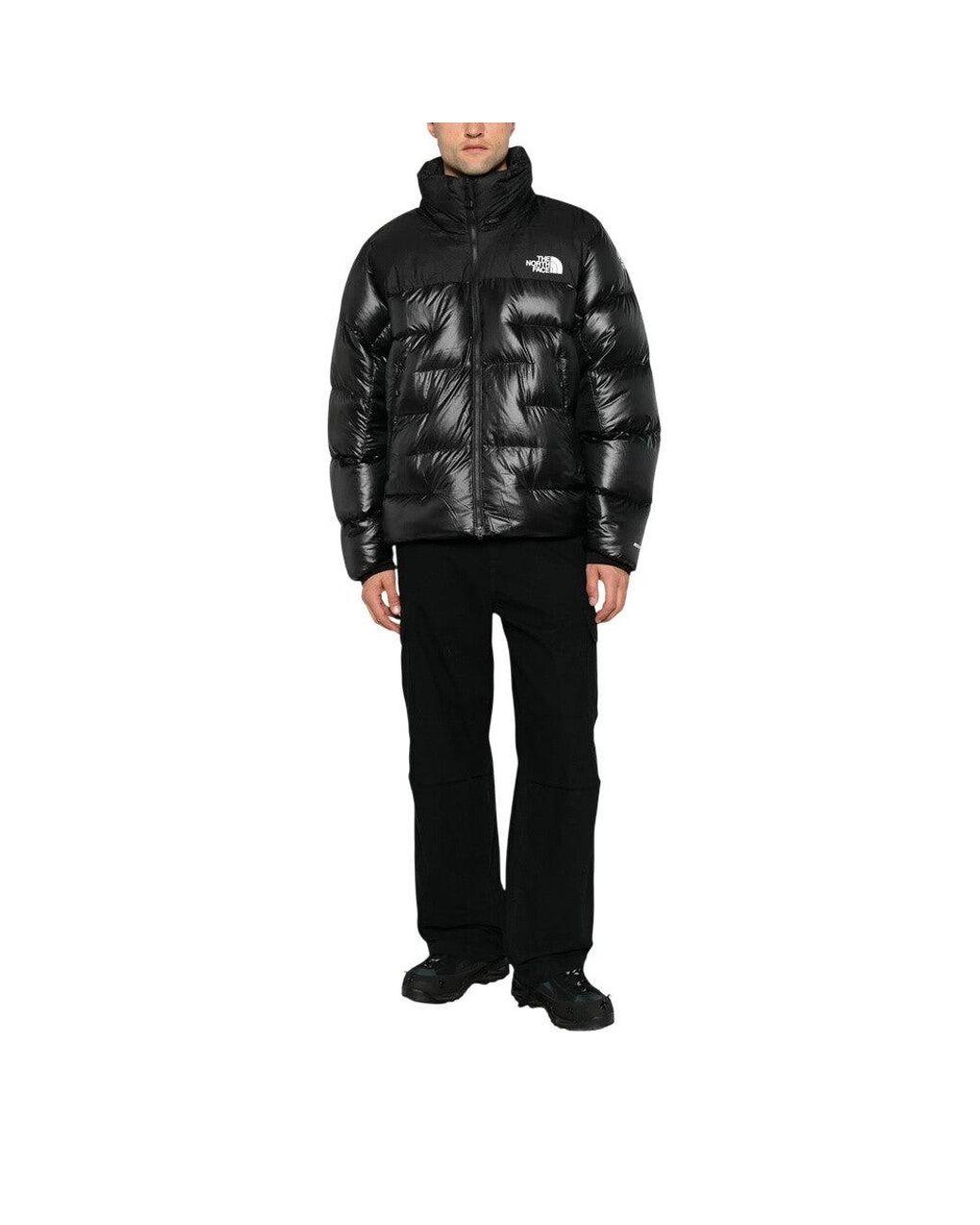 The North Face Black Quilted Logo Jacket for men