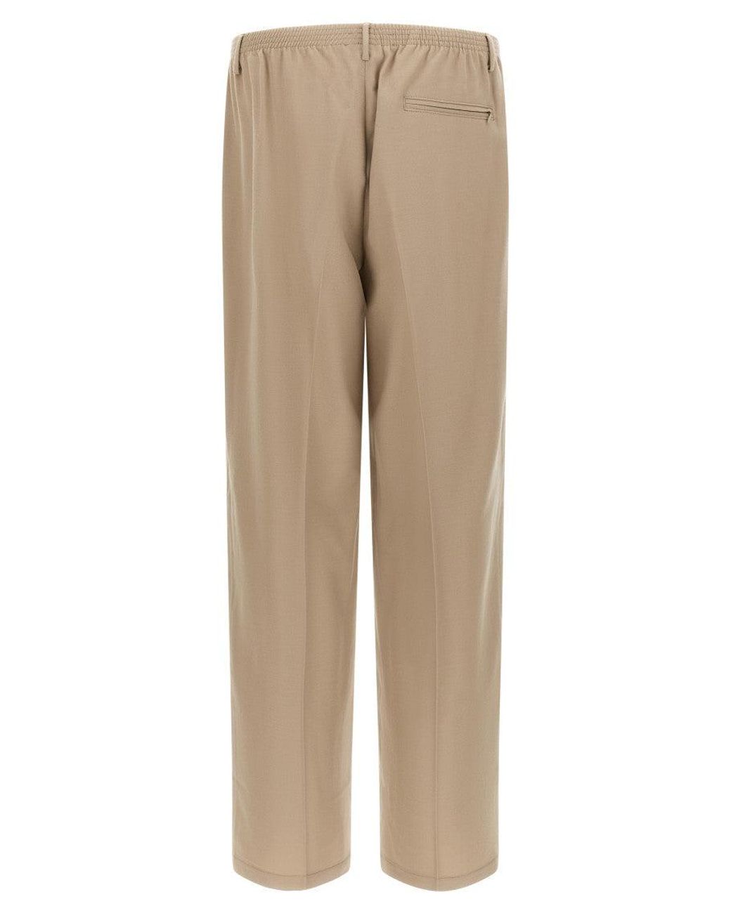 Cellar Door Natural Relaxed Pleated Pants for men