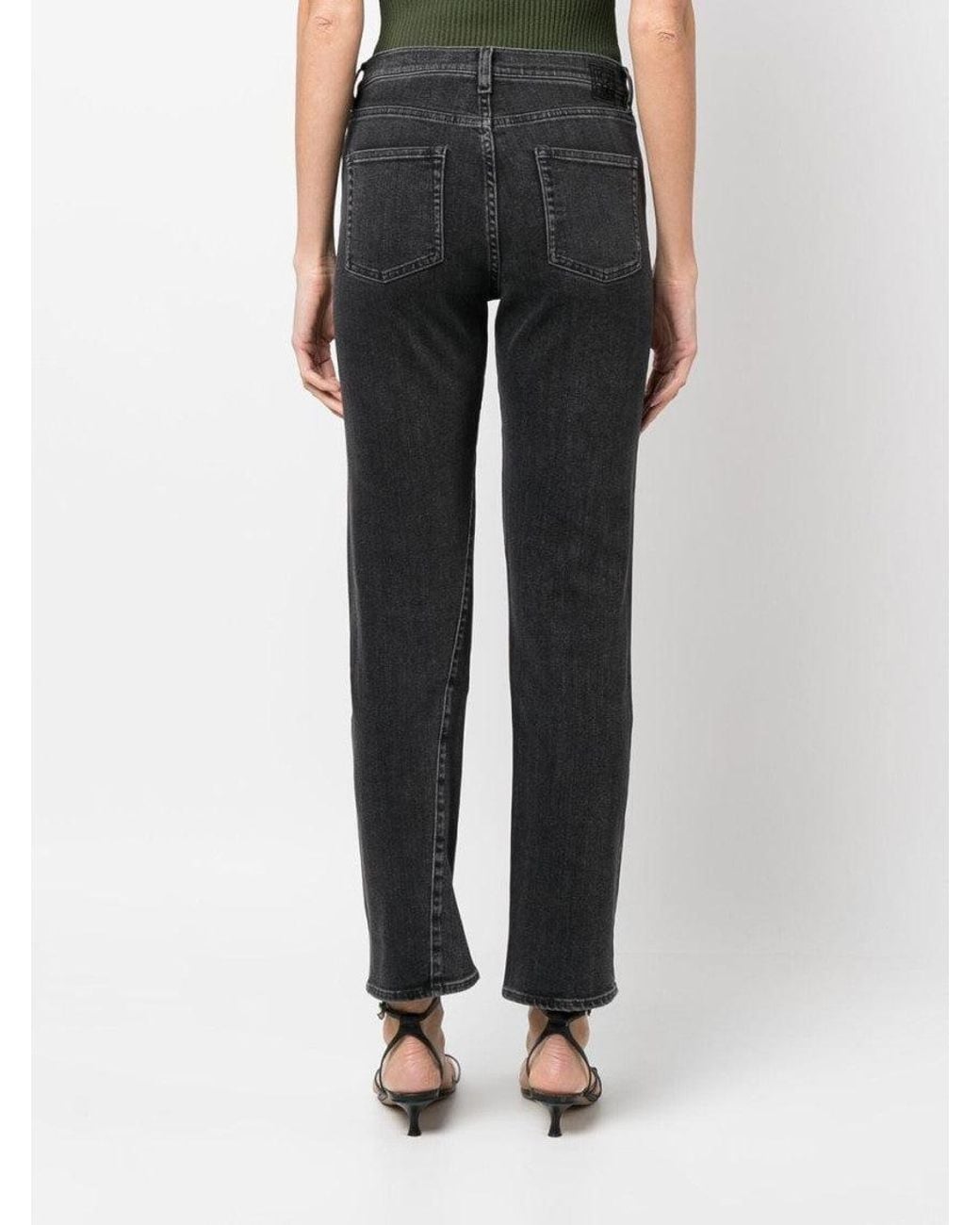 Totême Black Twisted Seam Denim Jeans