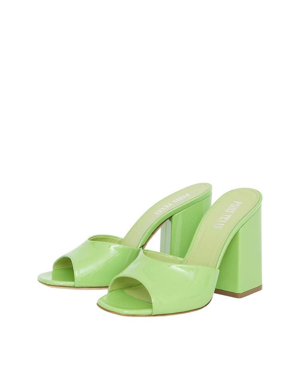 Paris Texas Green Slip On Anja Mules