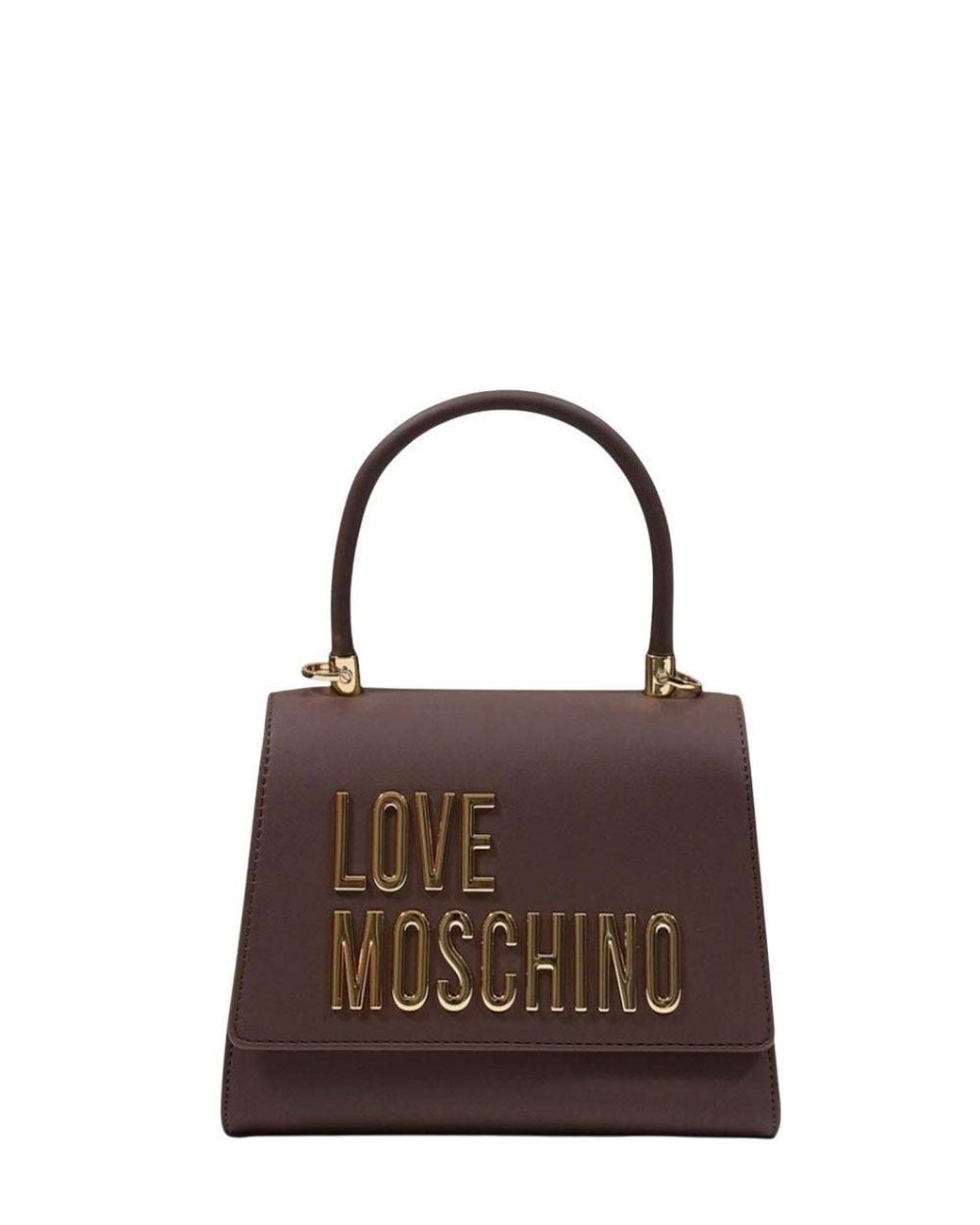 Love Moschino Brown Logo Small Satchel