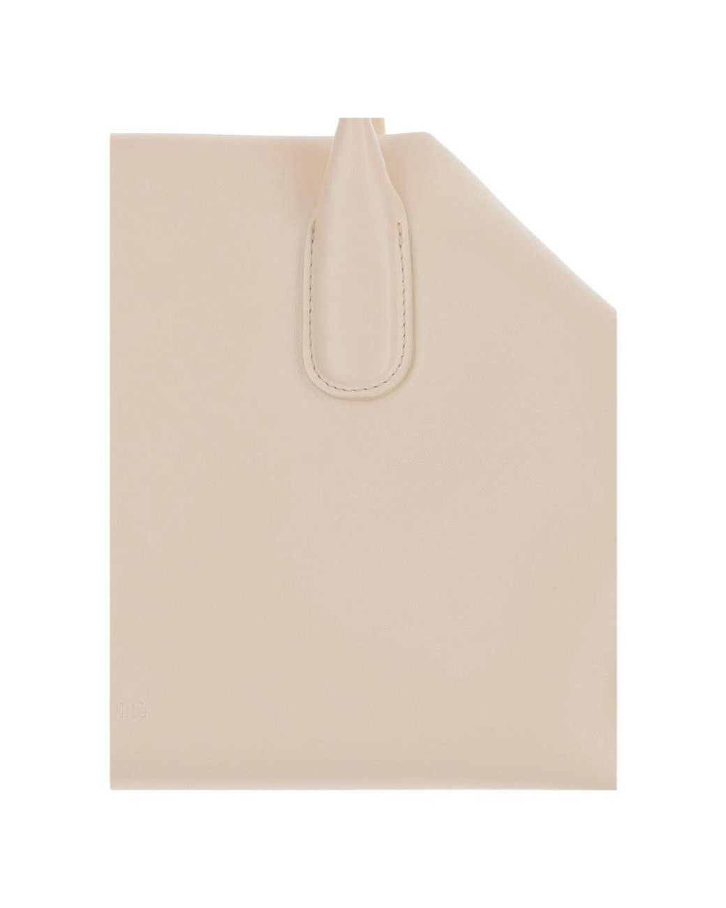 THEMOIRÈ Natural Light Cream Talia Medium Satchel