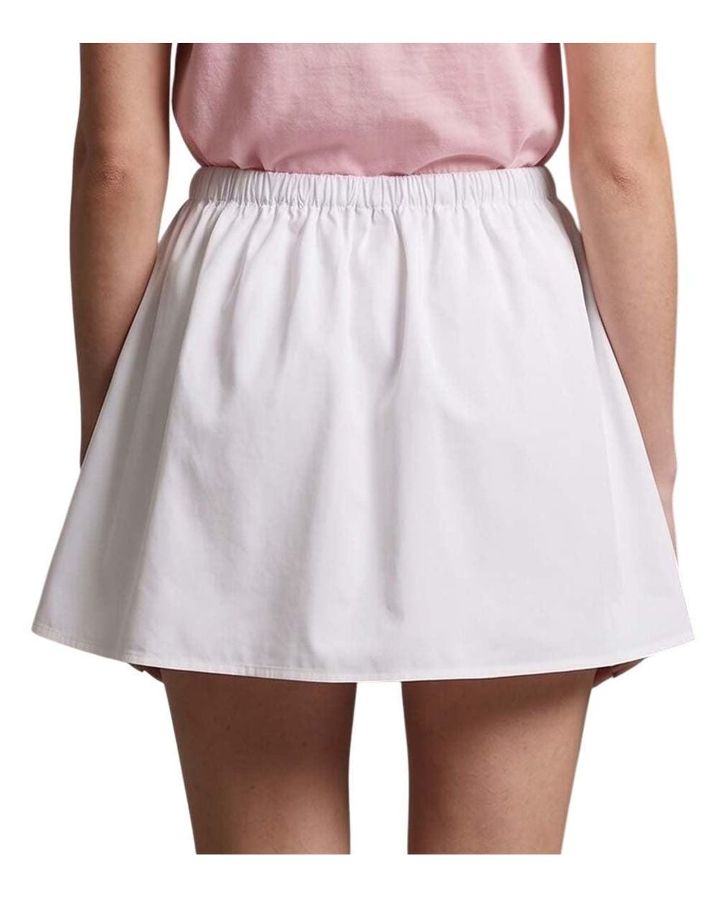 Miu Miu White Above Knee Skirt
