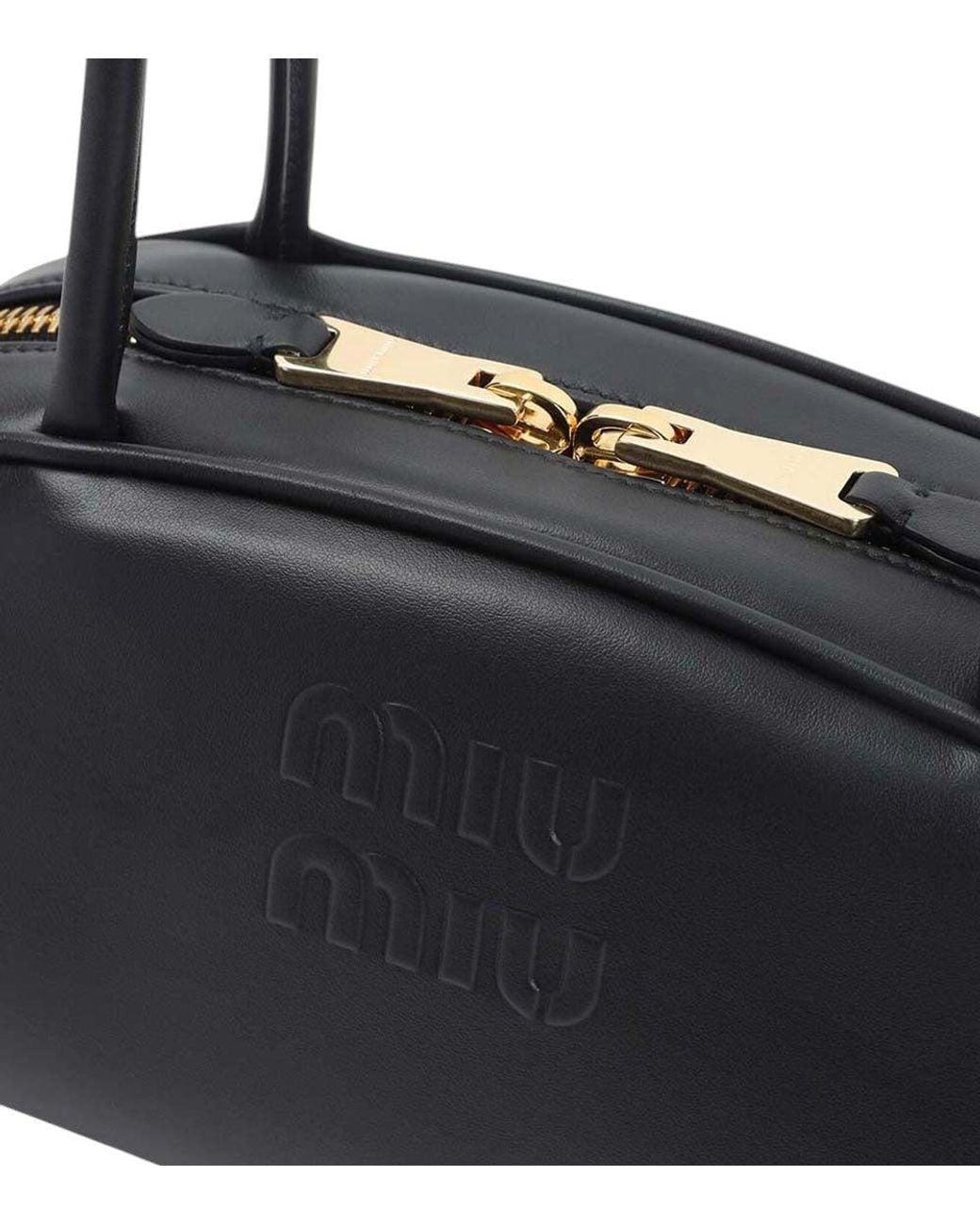Miu Miu Black Beau Medium Shoulder Bag