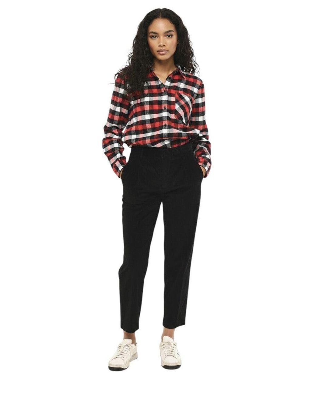 Woolrich Black Tapered Pleated Pants