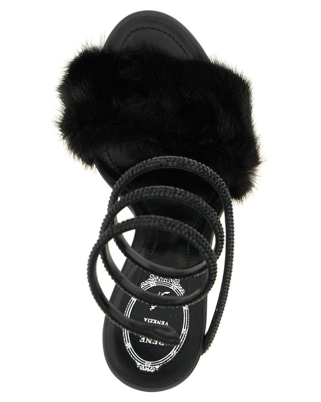 Rene Caovilla Black René Caovilla 'Margot' Sandals