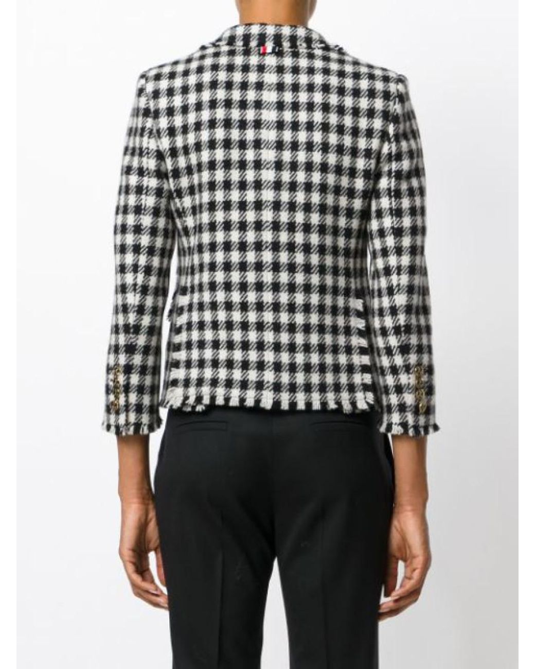 Thom Browne Black Checked Blazer