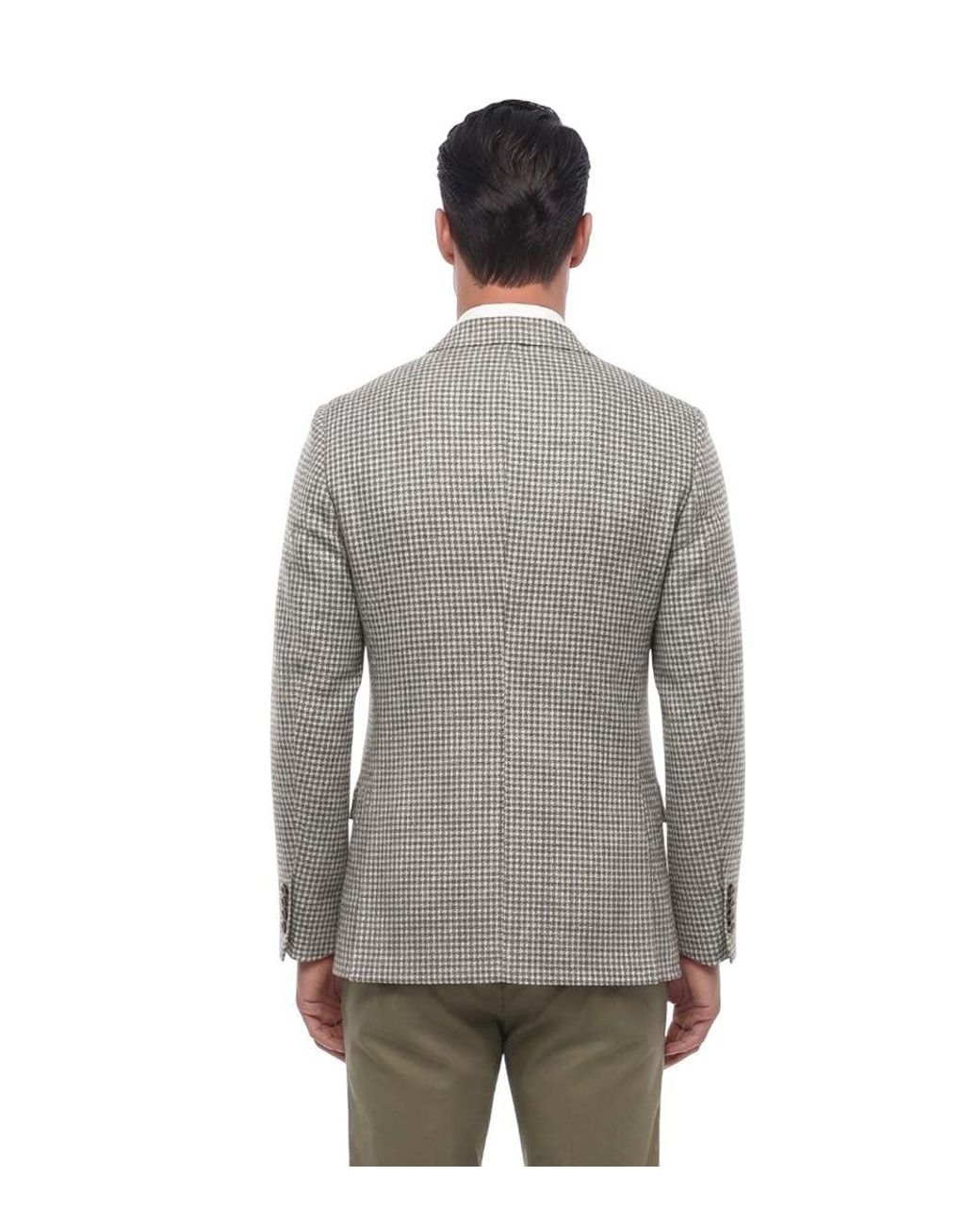 Corneliani Gray Notched Lapel Blazer for men