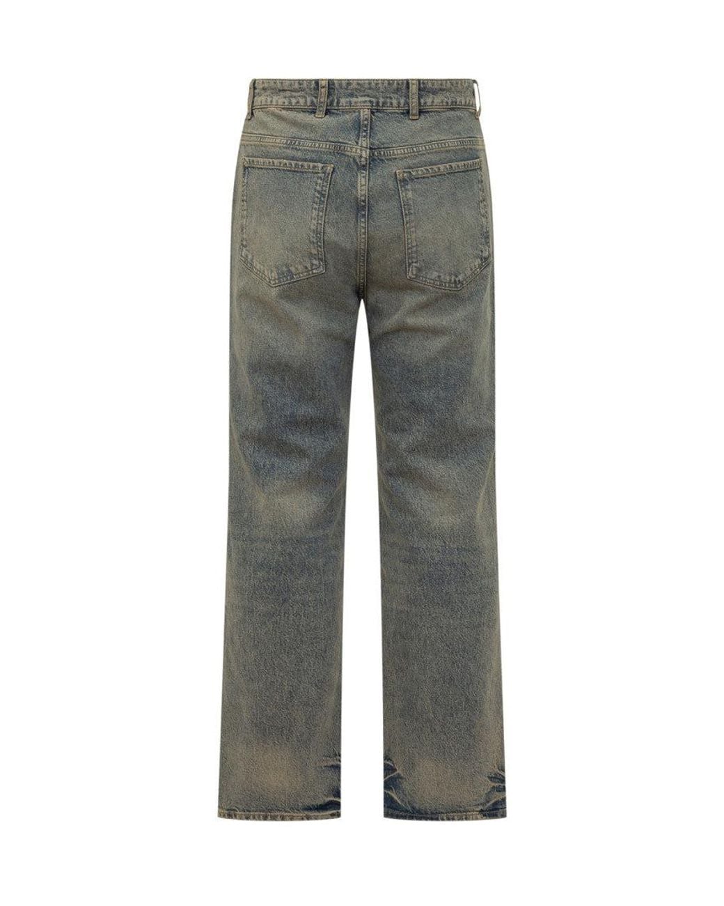 Represent Gray Straight Mid Rise Jeans for men