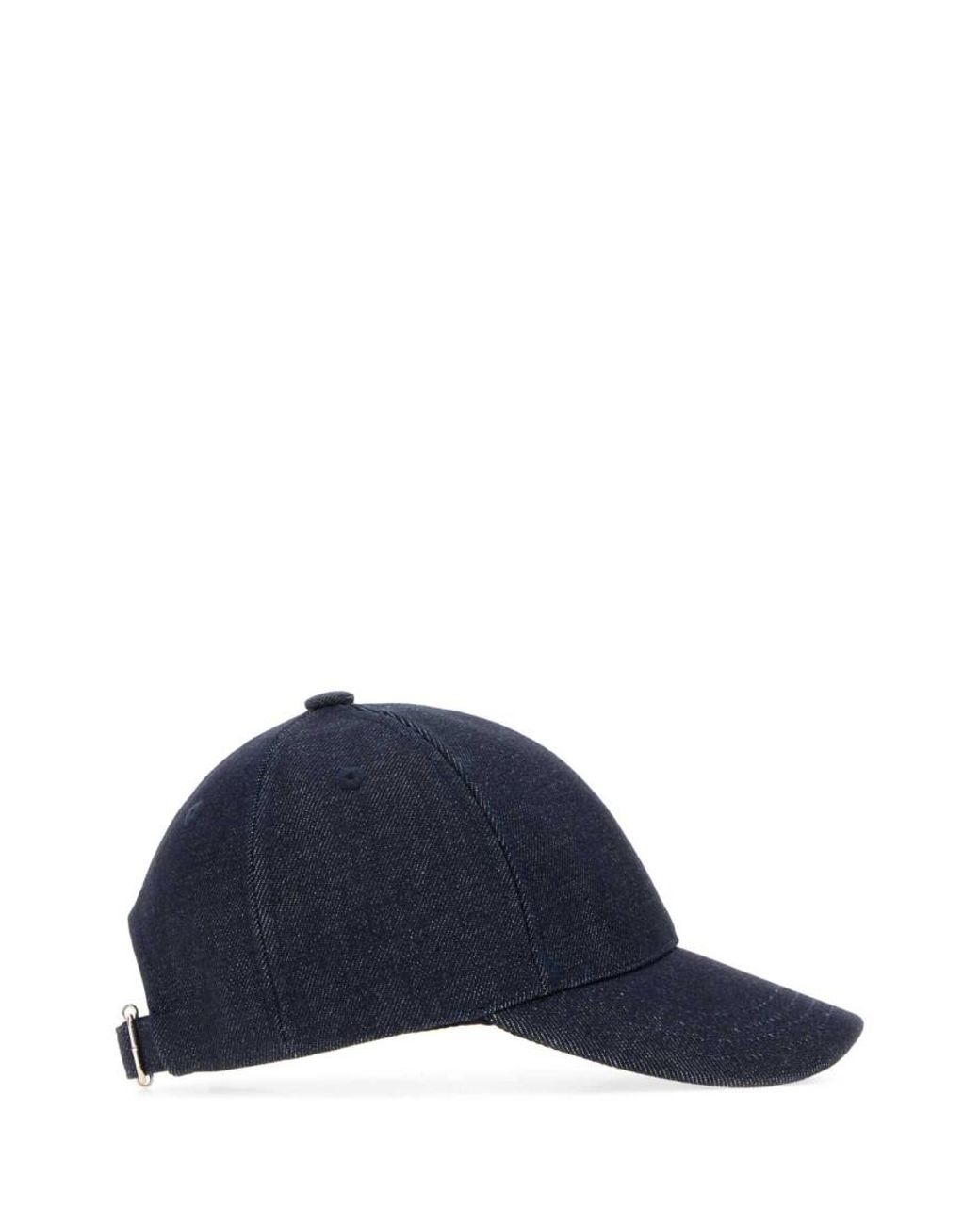 A.P.C. Blue Rabbit Logo Baseball Hat