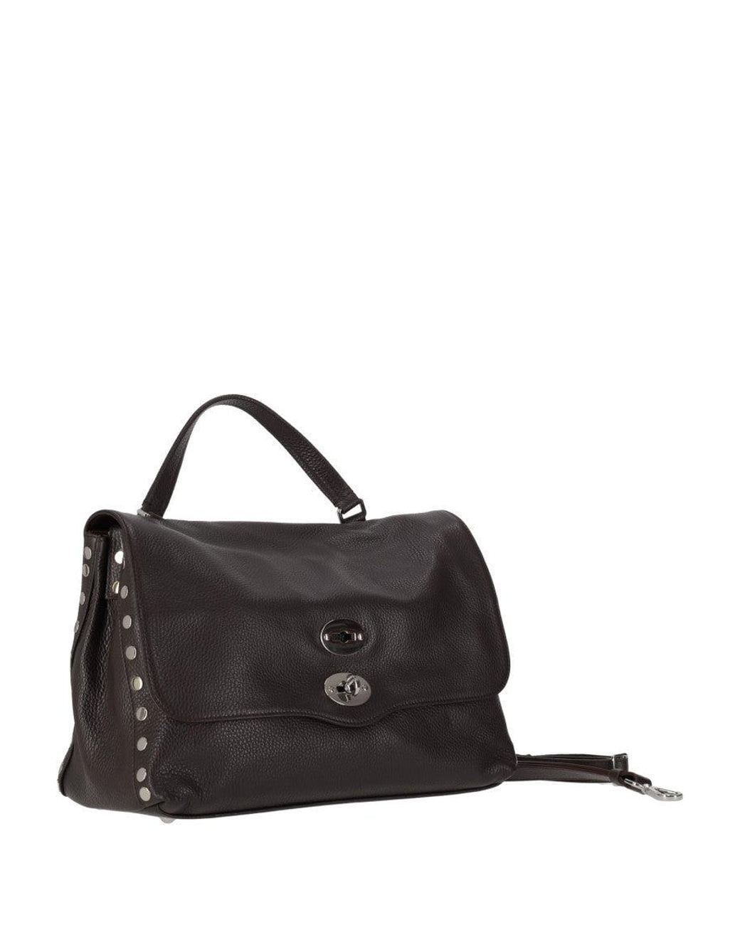 Zanellato Black Postina Medium Satchel