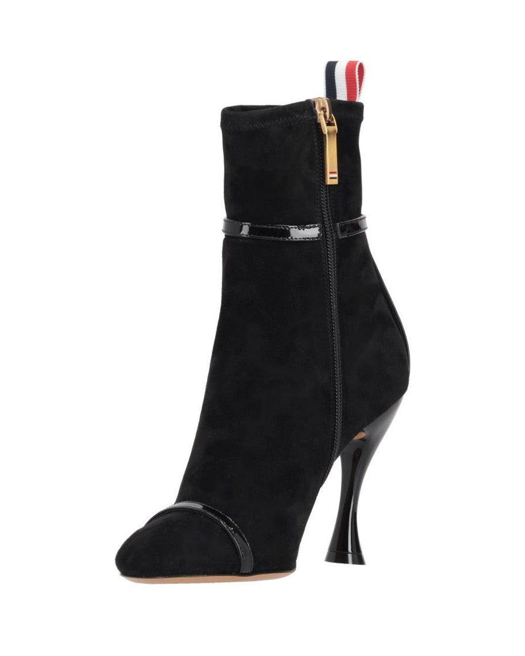 Thom Browne Black Solid Pointed Toe Boots