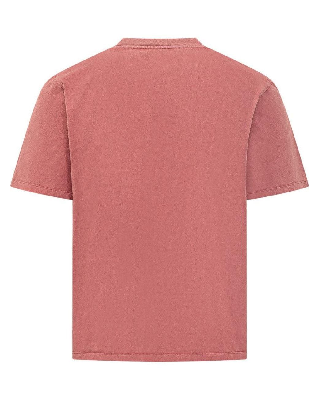 Our Legacy Pink Crew Neck T-Shirt for men