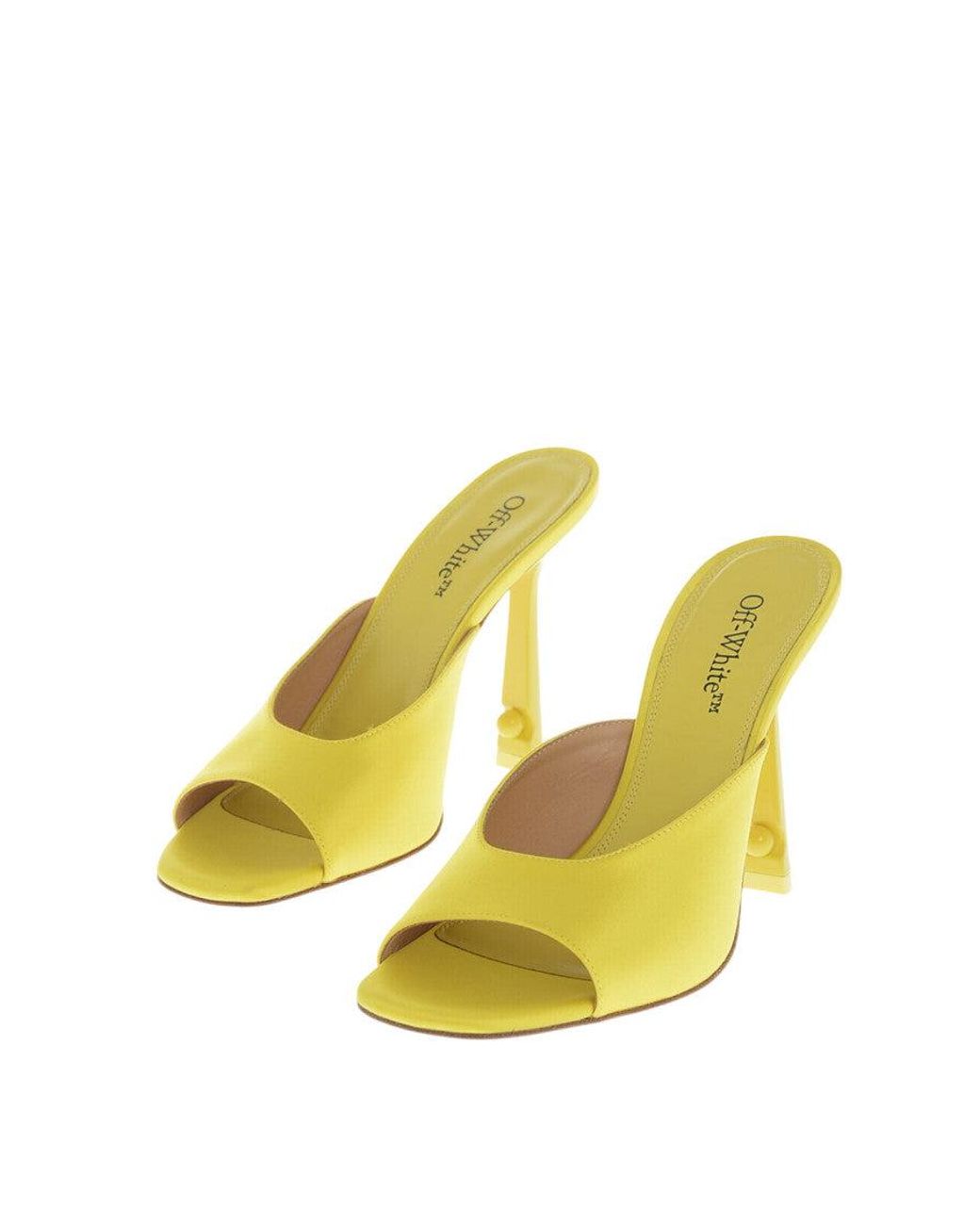 Off-White c/o Virgil Abloh Yellow Slip On Heels