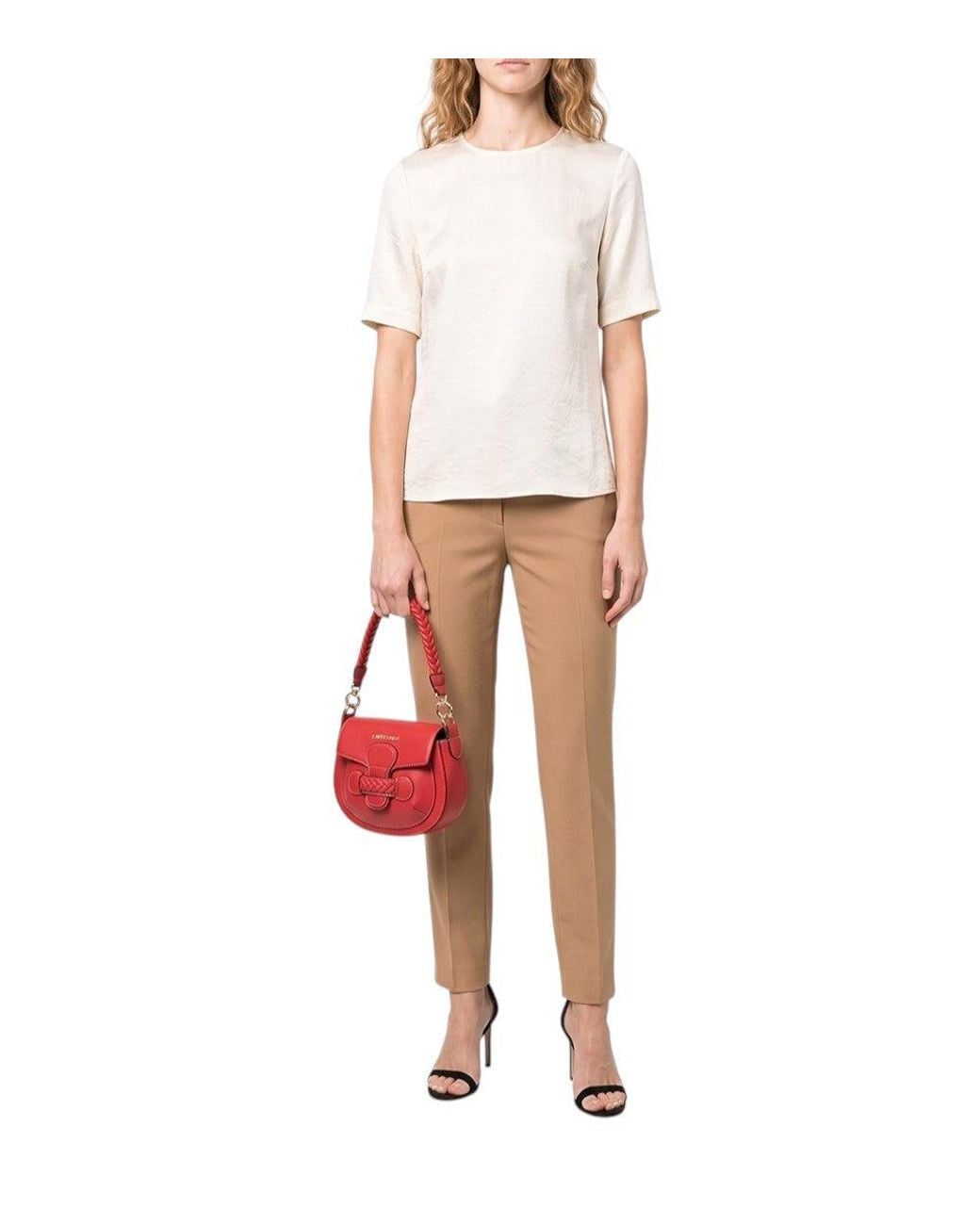 Love Moschino Red Logo Small Shoulder Bag