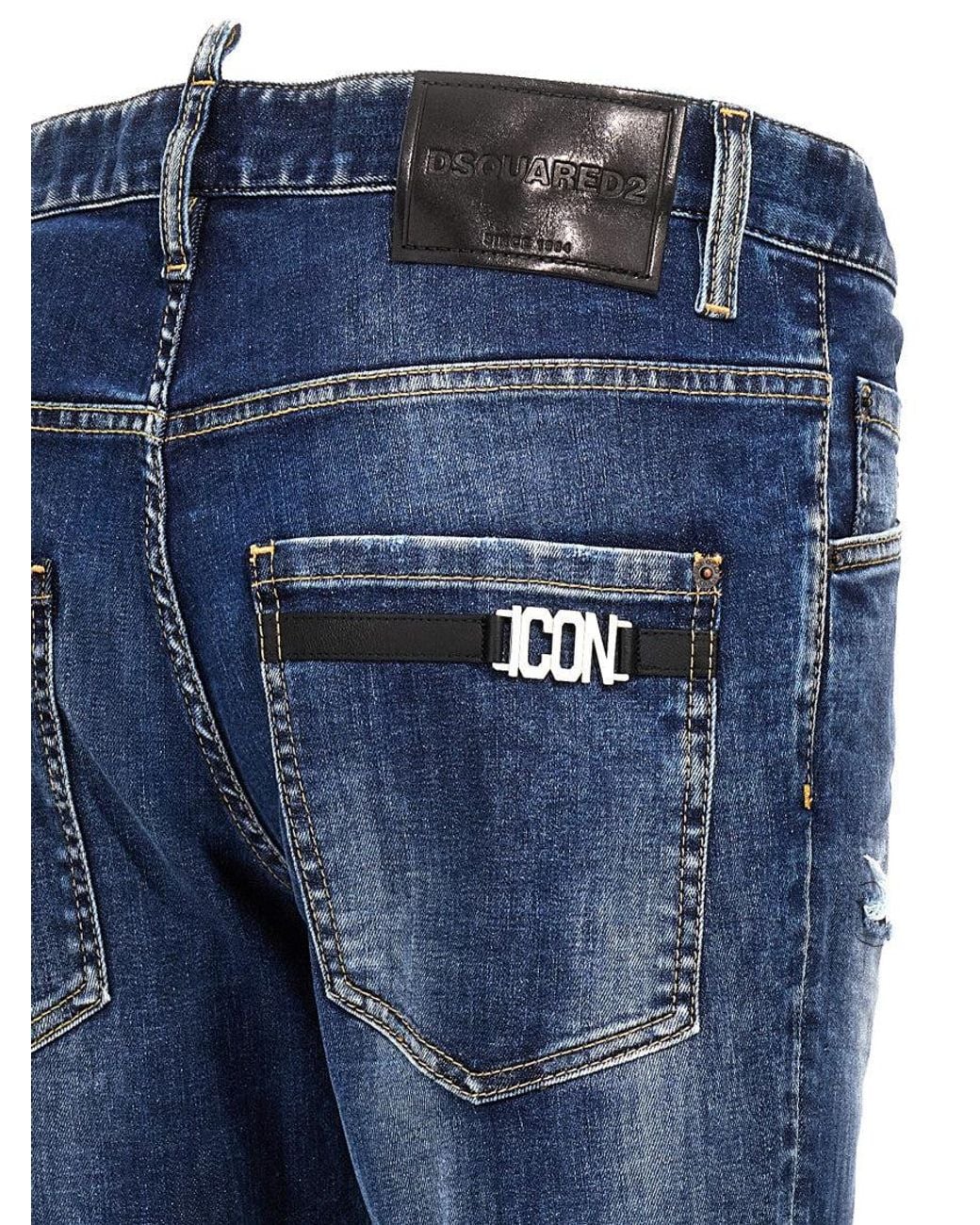 DSquared² Blue Mid Rise Jeans for men
