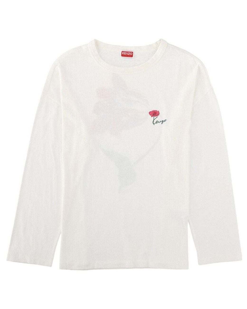 KENZO White Graphic Crew Neck T-Shirt