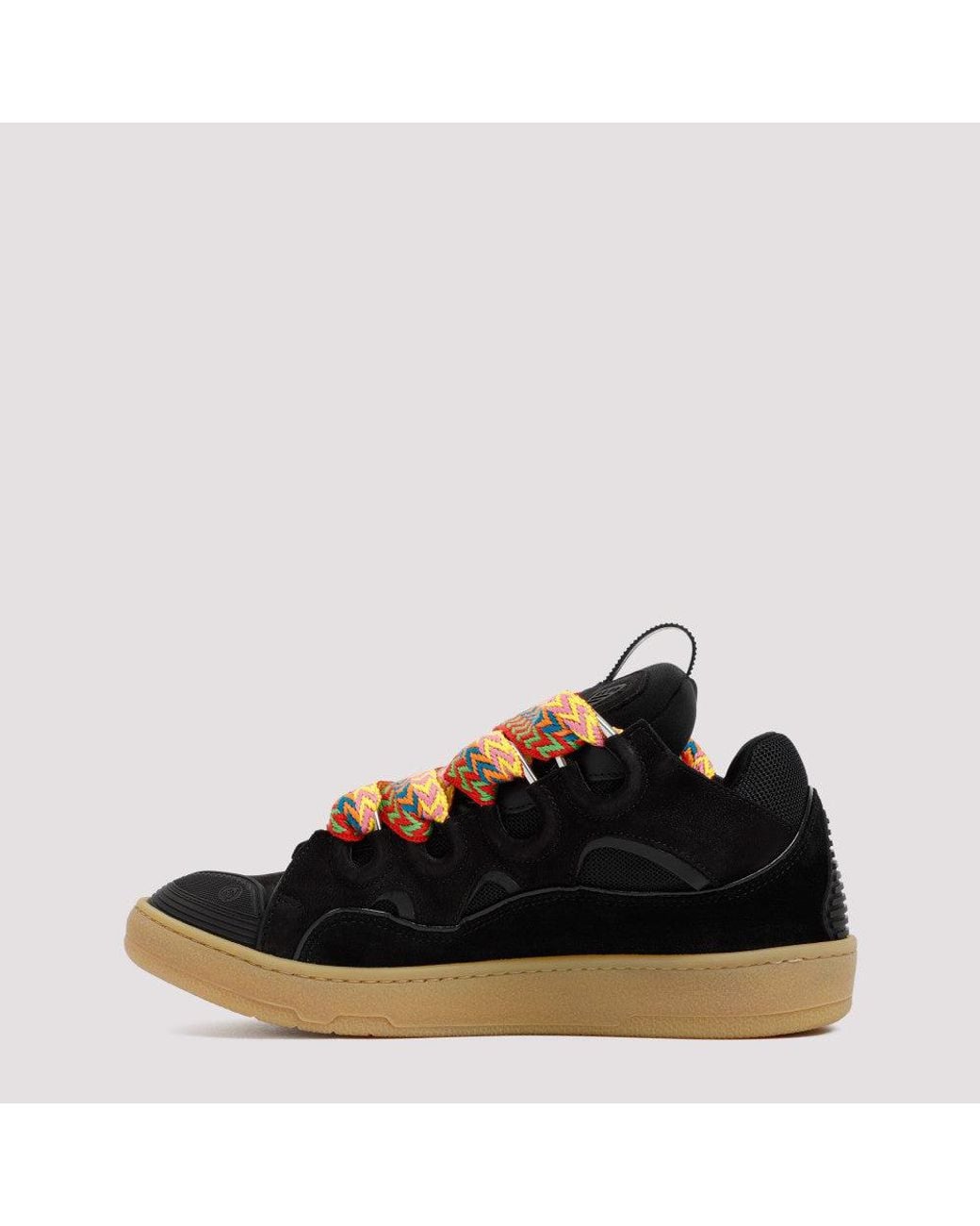Lanvin Black Suede Sneakers for men