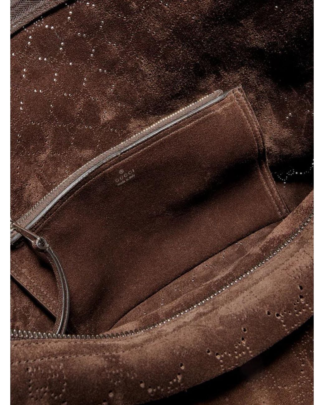Gucci Brown Mini Calfskin Crossbody Bag for men
