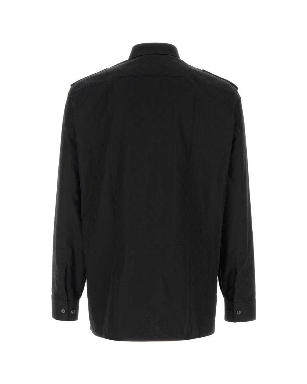 Gucci Black Regular Solid Shirt for men