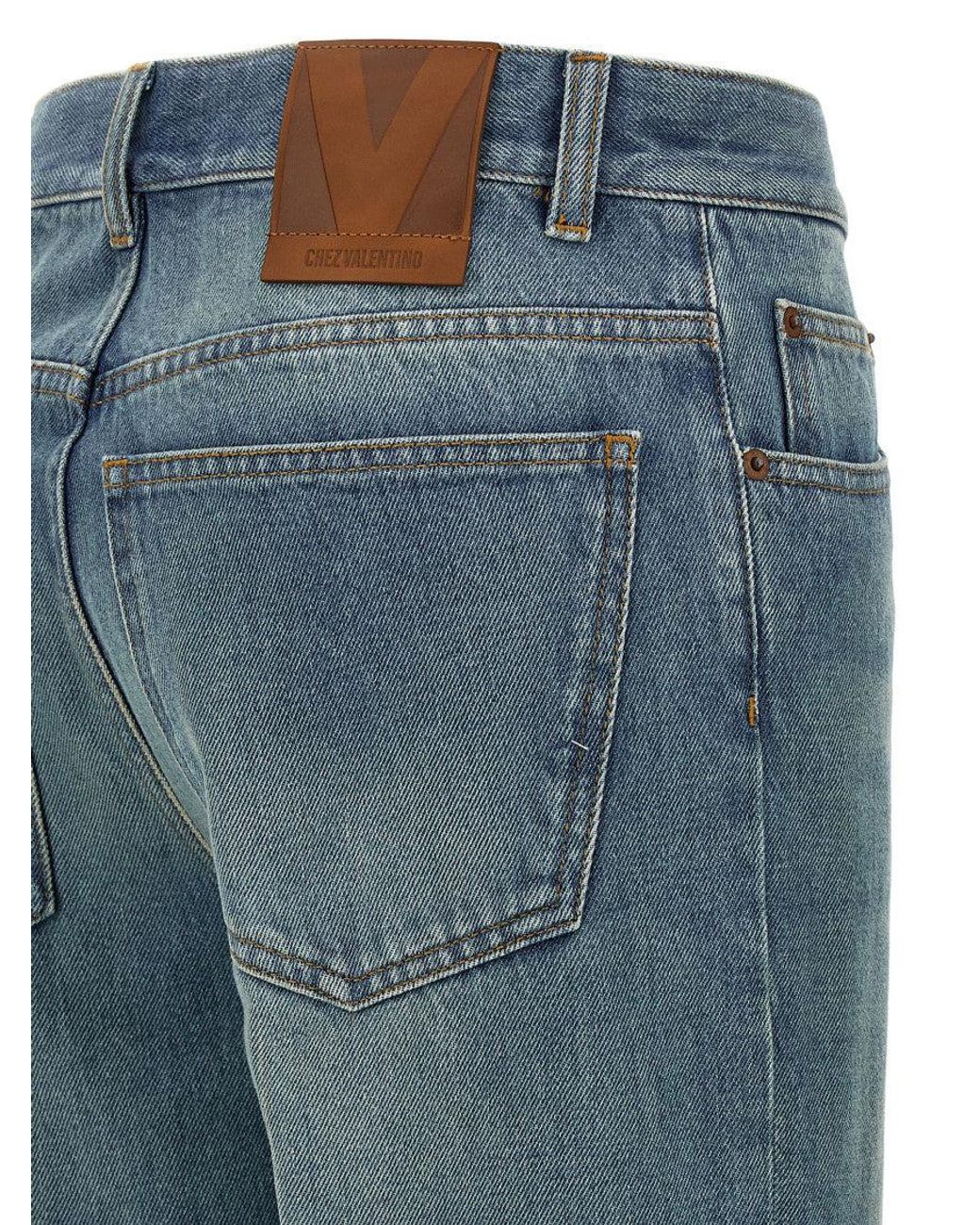 Valentino Blue Jacquard Jeans