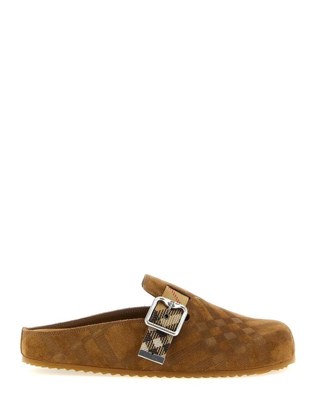 Burberry Brown Checks Mules