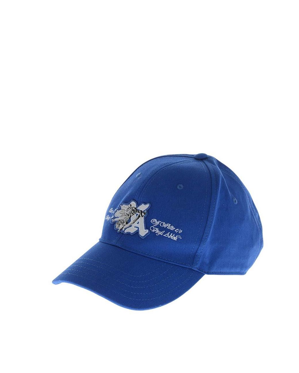 Off-White c/o Virgil Abloh Blue Solid Baseball Cap for men