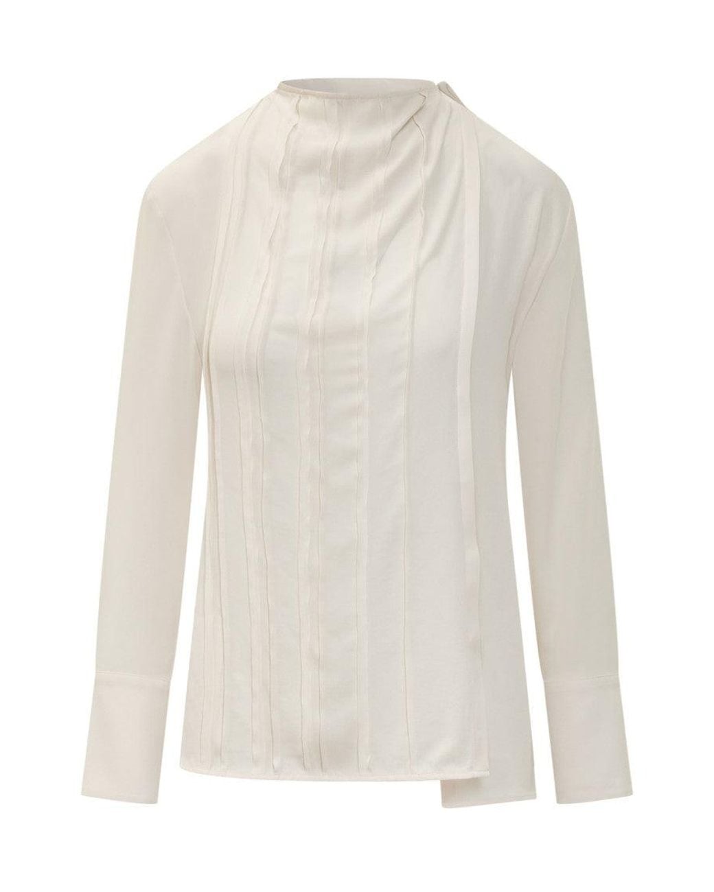 Victoria Beckham White Tailored Blouse