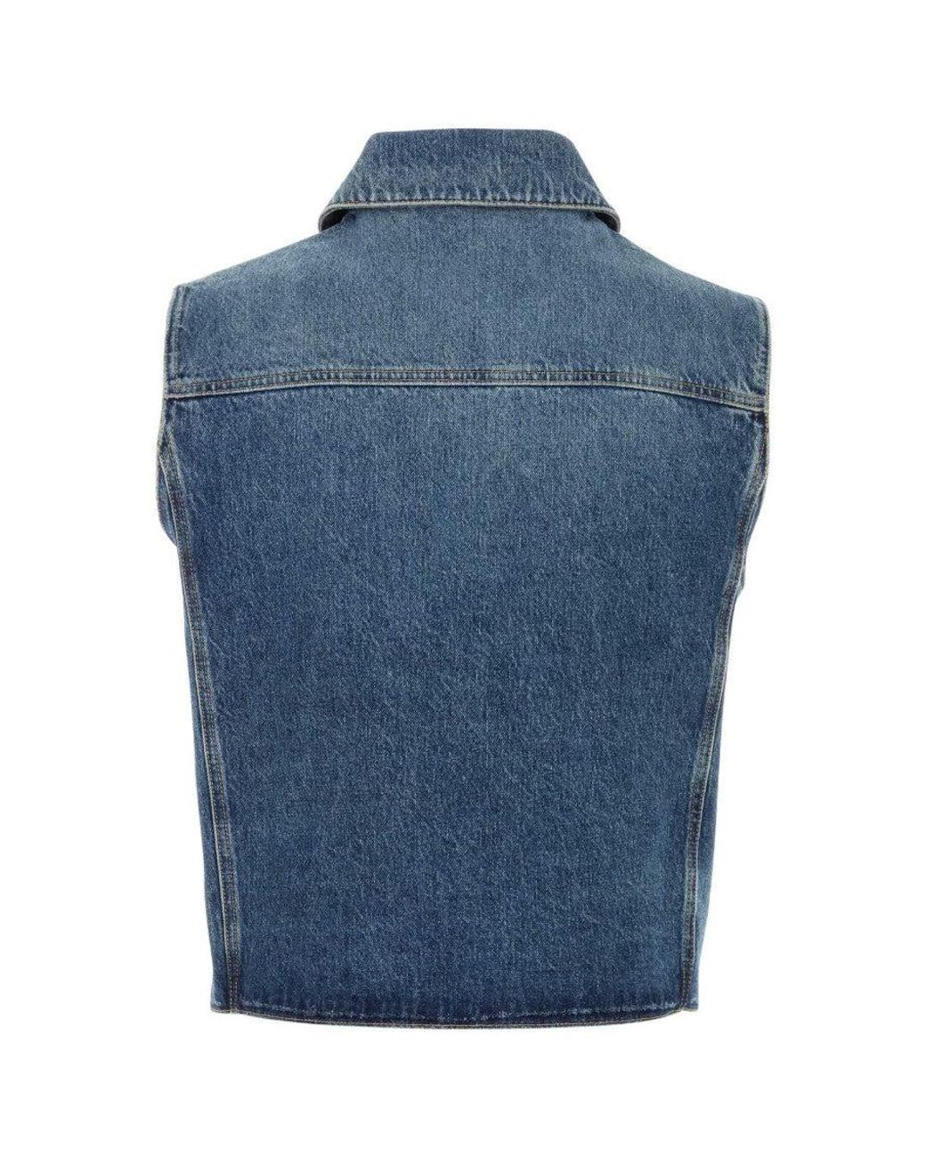 Givenchy Blue Denim Vest for men