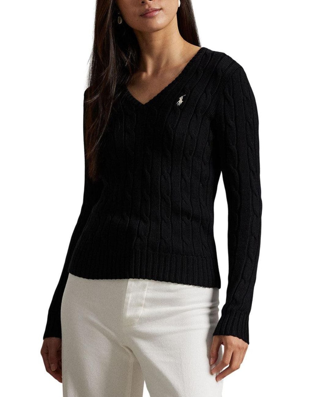 Polo Ralph Lauren Blue Knitted V-Neck Sweater