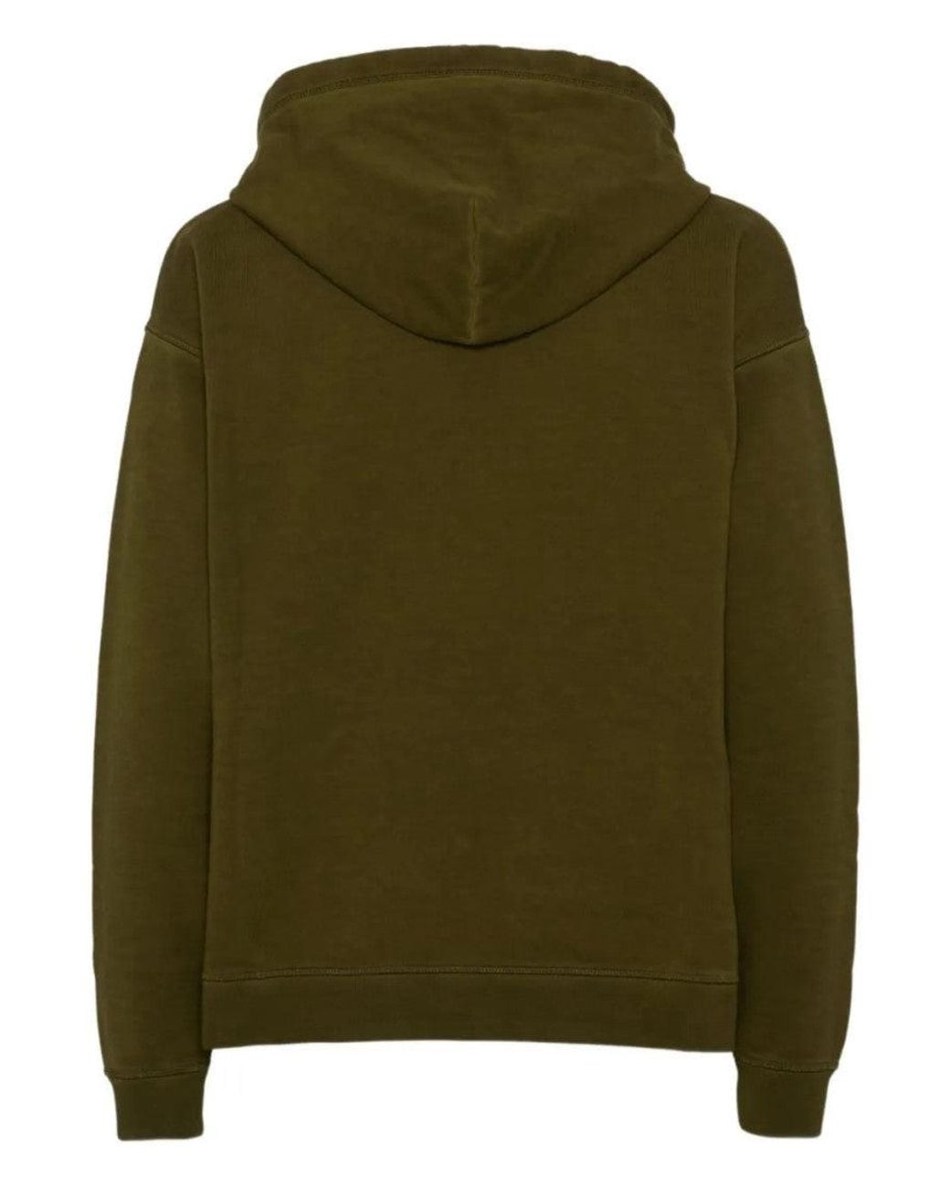 DSquared² Green Solid Relaxed Hoodie for men