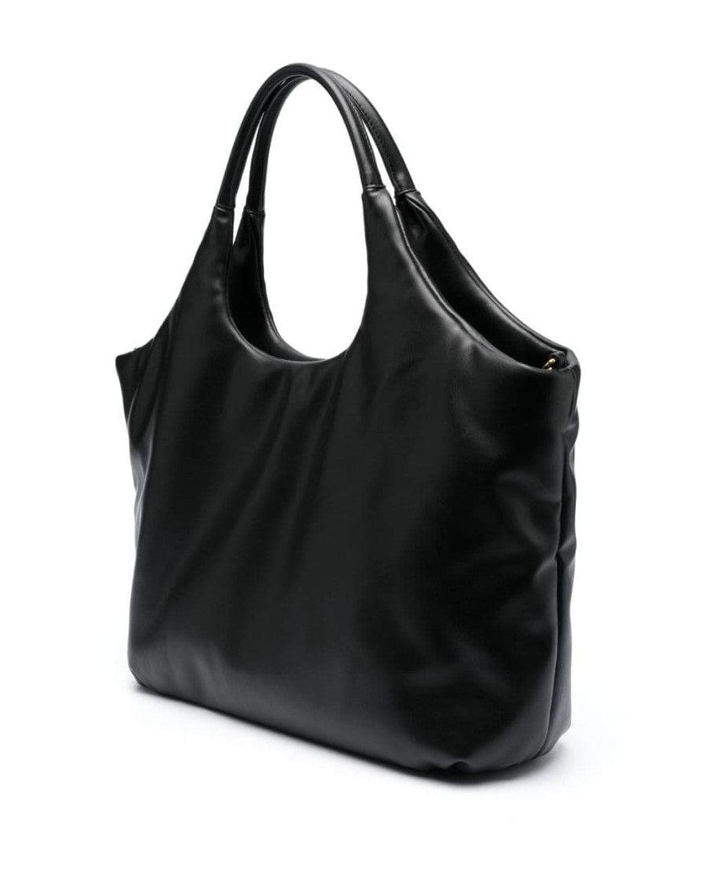 Love Moschino Black Heart Logo Top Zip Large Tote
